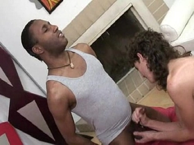 Interracial handjob with horny gays 04