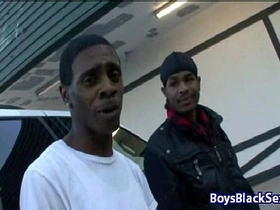 Interracial hardcore bareback gay sex video 22