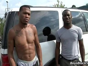 Interracial bareback gay hardcore porn 05