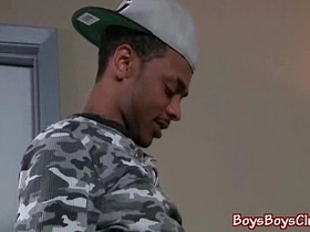 Nasty black dude fuck white boy bareback style 02