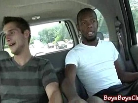 Nasty black dude fuck white boy bareback style 20