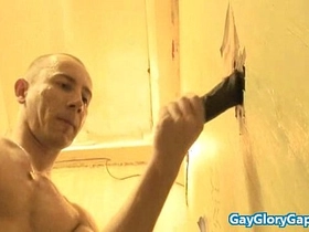 Handsome gay afro getting wet handjob tube video 03