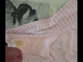 Corrida en bragas de mi mujer 113