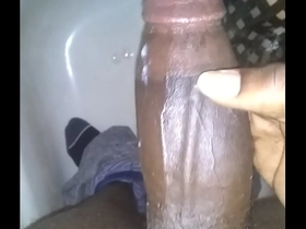 Jerking my bbc in tub