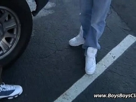 Interracial gay bareback porn video 22